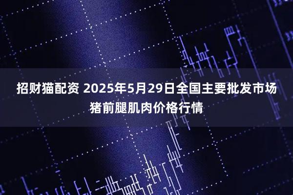 招财猫配资 2025年5月29日全国主要批发市场猪前腿肌肉价格行情